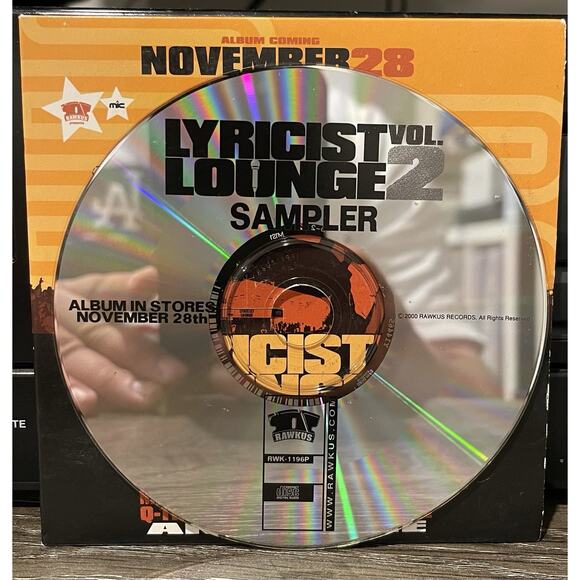 Various Artists : Lyricist Lounge - Vol.2 CD (2000) Very Rare Sampler Promo - Picture 2 of 2